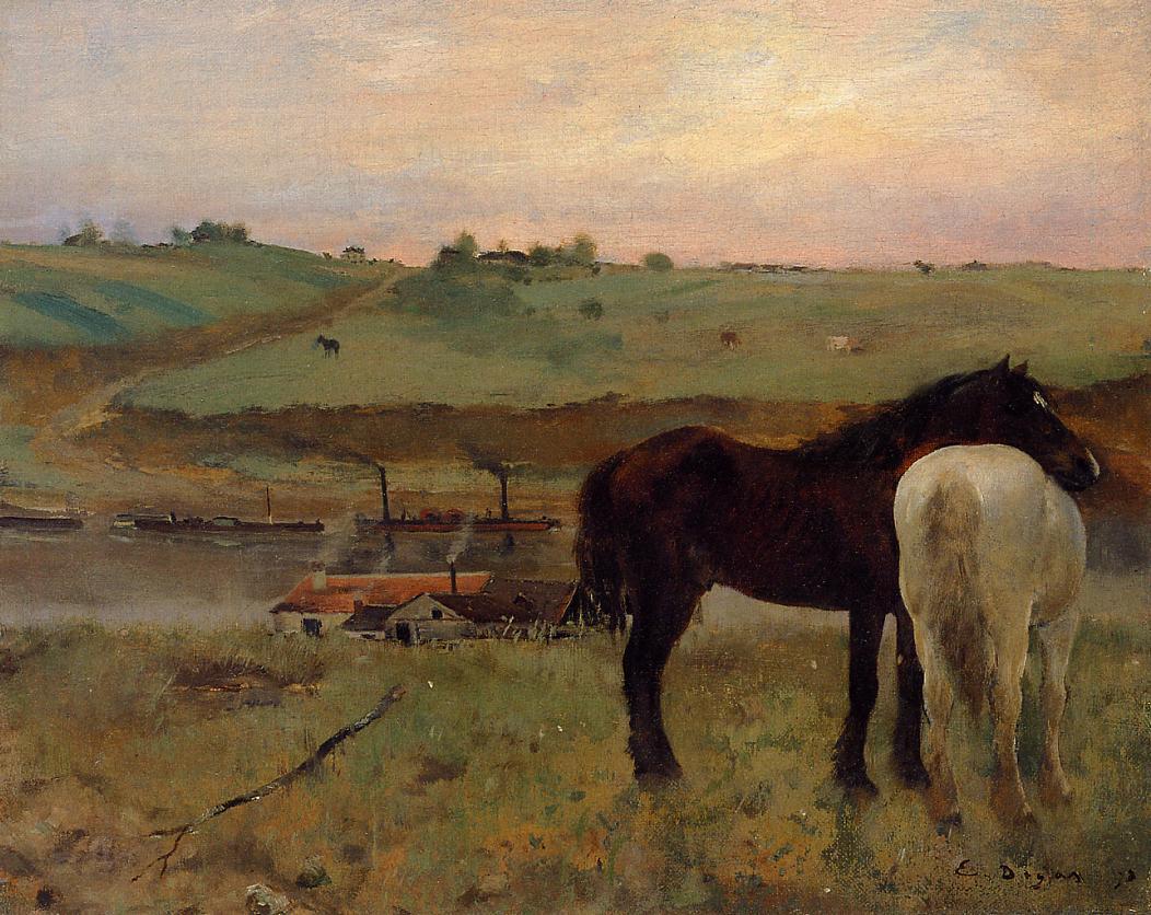 Horses in a Meadow 1871